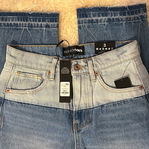 Fashion Nova - High Waist Double toned jeans - Picture 7 of 8